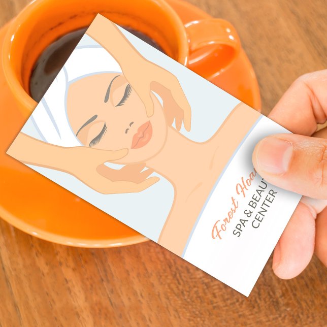 Spa Massage w/ Appointment Business Card Template  (Creator Uploaded)