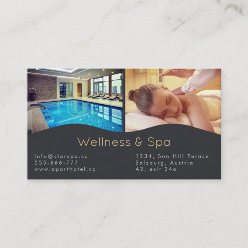 Spa massage  Wellness Resort Business Card