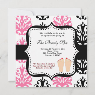 Spa Open House celebration Invitation