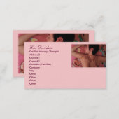 Spa or Massage Therapist Business Card (Front/Back)