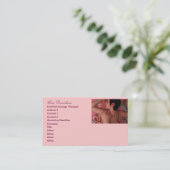 Spa or Massage Therapist Business Card (Standing Front)
