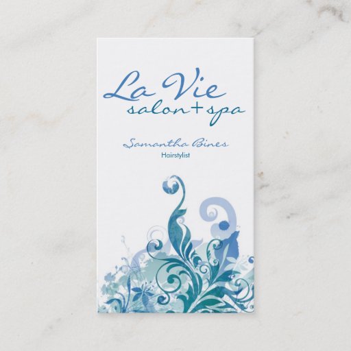 Customizable Spa or Salon Business Cards
