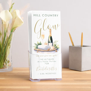 Spa Party 2 Elegant Mini Facial Service Sage Green Brochure