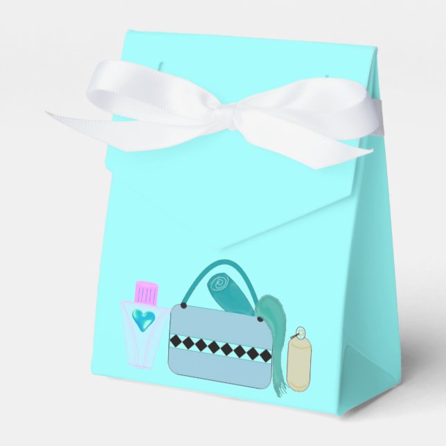 Spa Party Accessories Favor Boxes (Front Side)