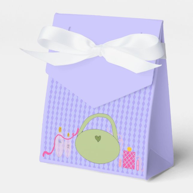 Spa Party Accessories Favor Boxes (Front Side)