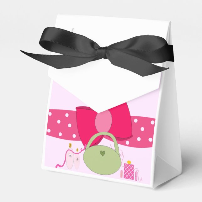 Spa Party Accessories Favor Boxes (Front Side)