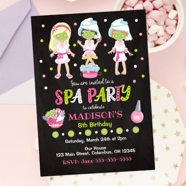 Spa Party Birthday Invitation (Creator Uploaded)