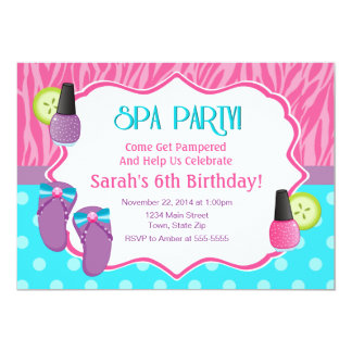 Girls Spa Party Invitations Announcements Girls Spa Party Invitations Announcements