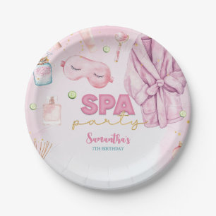 Spa Party Birthday, Sleepover, Slumber Party Paper Plates