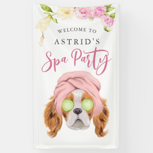 Spa Party Girls Birthday Party Welcome Banner