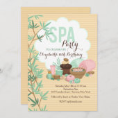Spa Party Invitation (Front/Back)