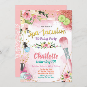 Spa Invitations Zazzle