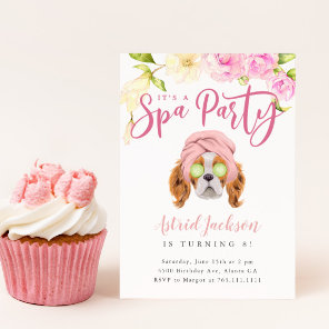 Spa Party Kids Birthday Invitation