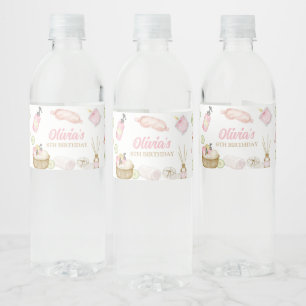 Spa Party, Pamper Party, Glam Makeup Party Water Bottle Label