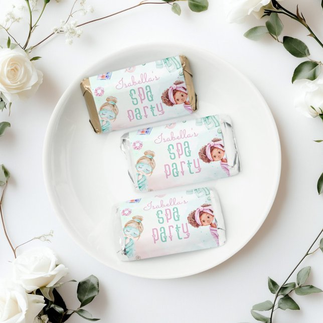 Spa party Pamper party pastel Birthday party Hershey's Miniatures (Creator Uploaded)