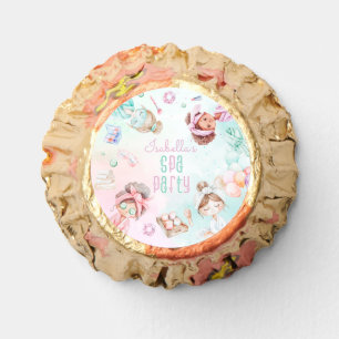 Spa party Pamper party pastel Birthday party Reese's Peanut Butter Cups