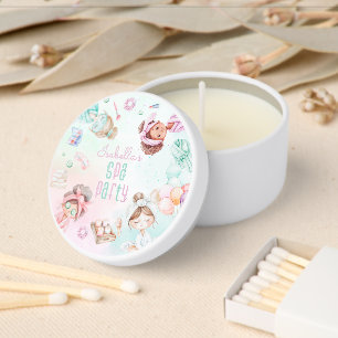 Spa party Pastel Spatacular Birthday party Mini Candle Favors