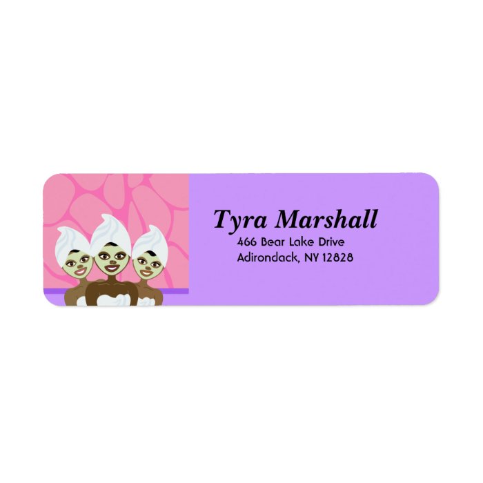 SPA PARTY PRINTABLE ADDRESS LABELS