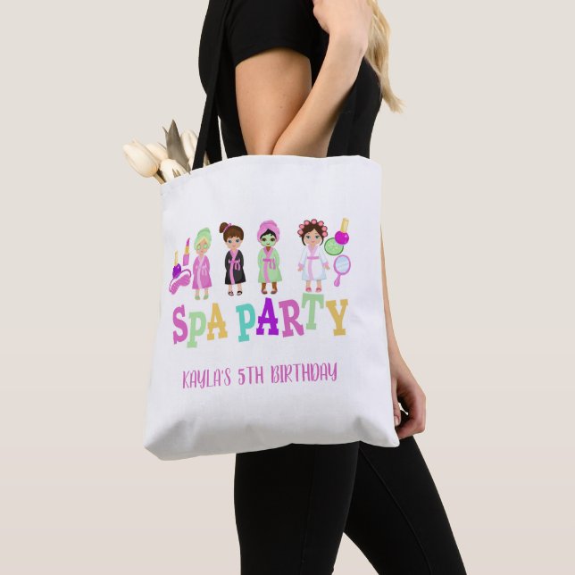 Spa Party Tote Bag - Girls (Close Up)