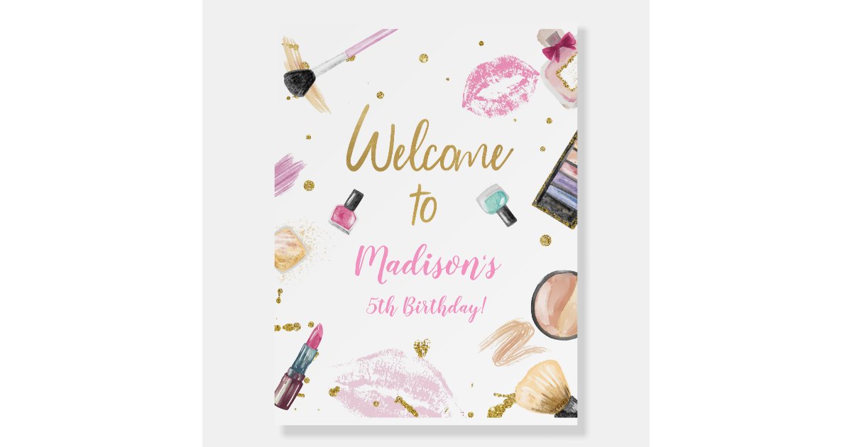 Spa Party Welcome Sign | Zazzle