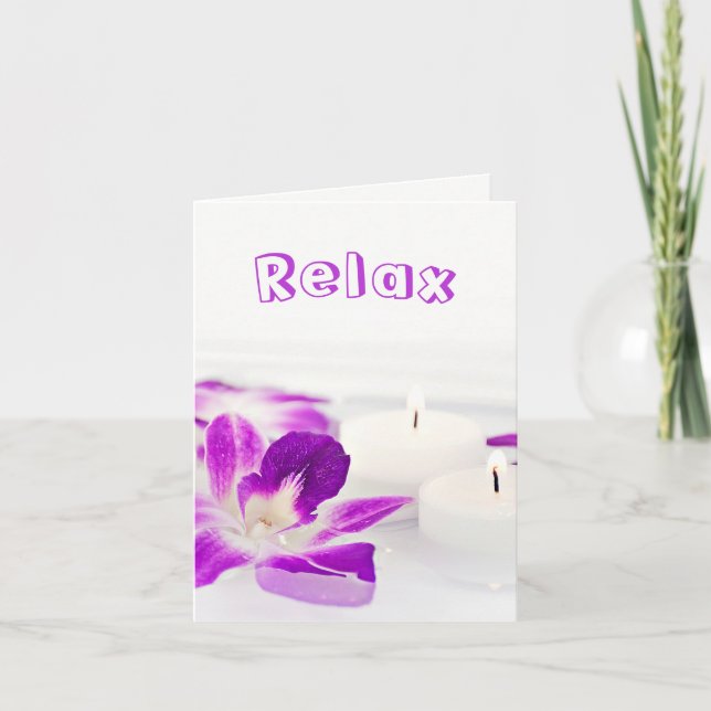 Spa Party with Orchids  Invitation (Front)