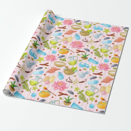 Spa Pattern Wrapping Paper