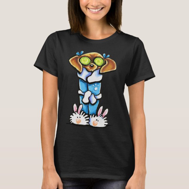 Spa Red Dachshund T-Shirt (Front)