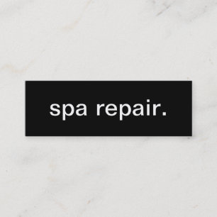 Spa Repair Business Card