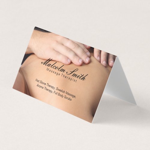 Spa Retreat  Massage appointment card Business Card
