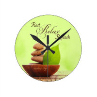 Spa Retreat Wall Clock