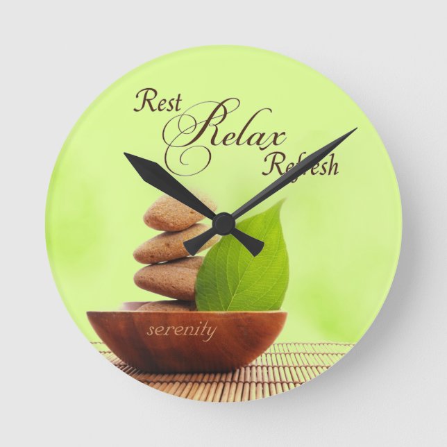 Spa Retreat Wall Clock (Front)