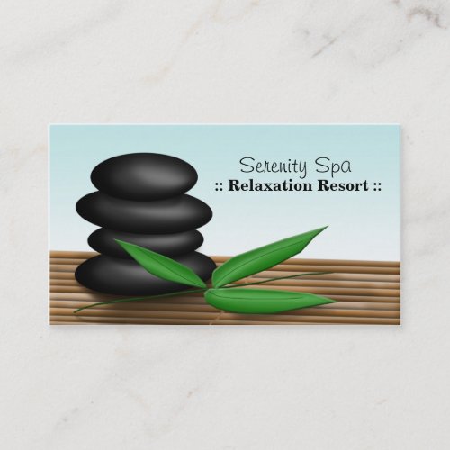 Spa Rocks _ Spa  Relaxation Business Cards