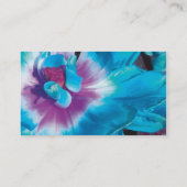 Spa - Salon Blue Flower Business Card (Back)