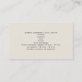 Spa & Salon Business Card (Back)