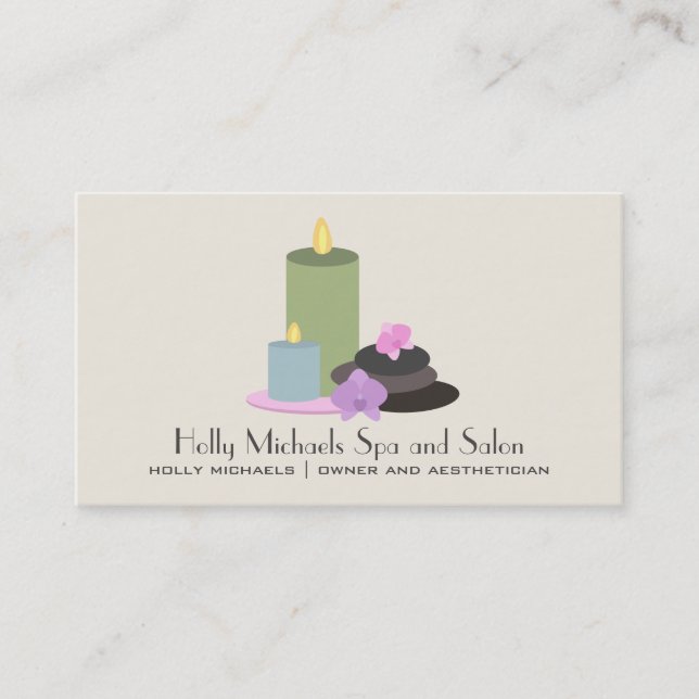 Spa & Salon Business Card (Front)
