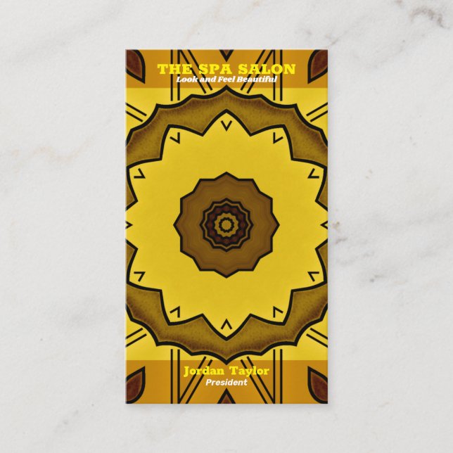 Spa Salon Business Card (Front)