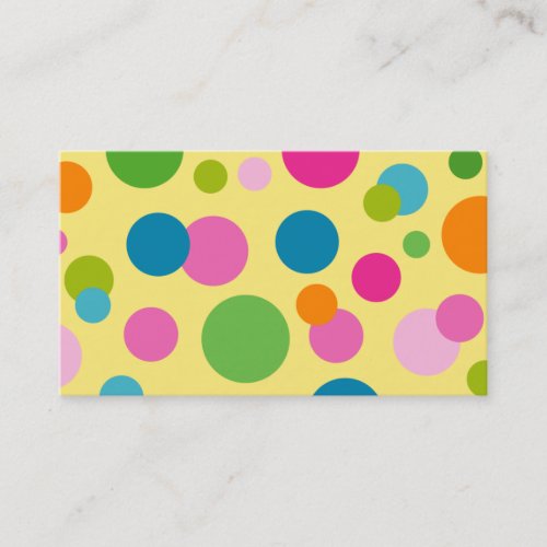Spa - Salon Color Circles Business Card