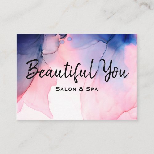  Spa Salon Hair Lashes Nails Massage Watercolor Business Card