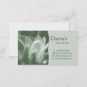 Spa - Salon Manicure Green Business Card (Front/Back)