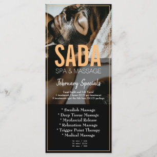 Spa Salon Massage Menu Price List