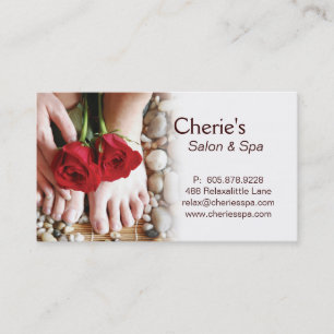 Spa - Salon Pedicure Manicure 2 Business Card