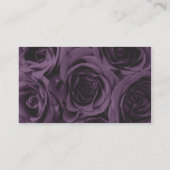 Spa - Salon Purple Rose 1 Business Card (Back)