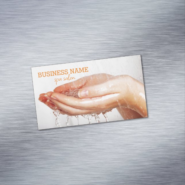 Spa salon, spa business card magnet (In Situ)