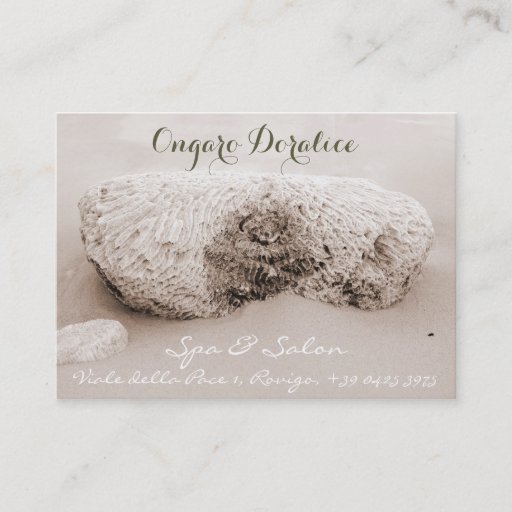 Customizable Spa, Salon &amp; Wellness Business Card Template