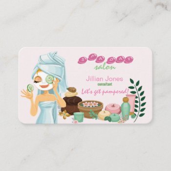 Spa Services Business Card by SharonCullars at Zazzle