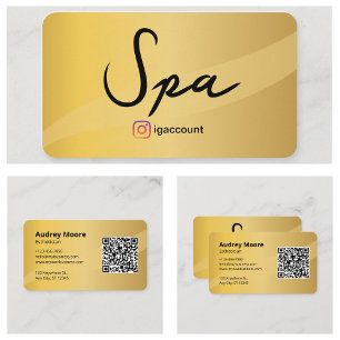 Spa Services Esthetician Business Card