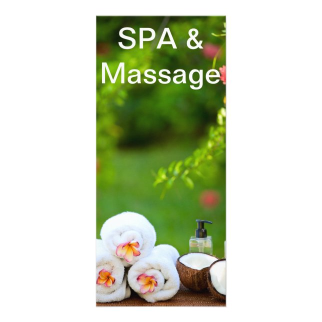 SPA settings Rack Card (Front)