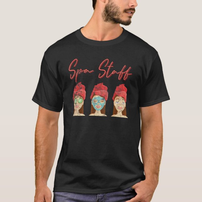 Spa Staff Party Squad Esthetician Beautician 1 T-Shirt (Front)