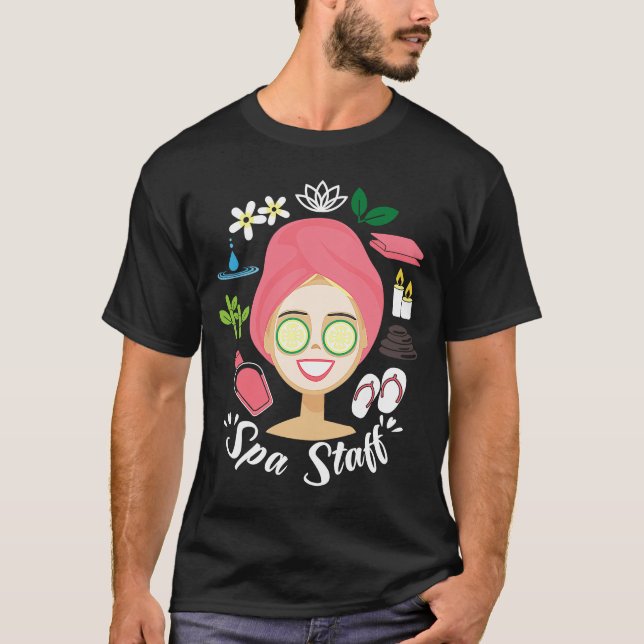 Spa Staff Party Squad Esthetician Beautician T-Shirt (Front)
