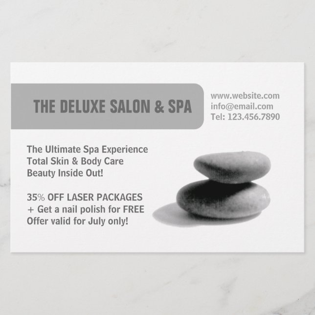 Spa Stones Flyer (Front)